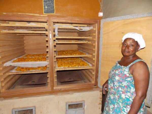 Trockenmango-Ofen in Burkina Faso