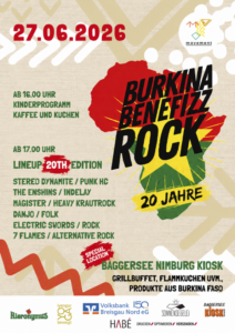 Burkina Benefizz Rock 2026 @ Baggerseekiosk Nimburger Baggersee | Teningen | Baden-Württemberg | Deutschland
